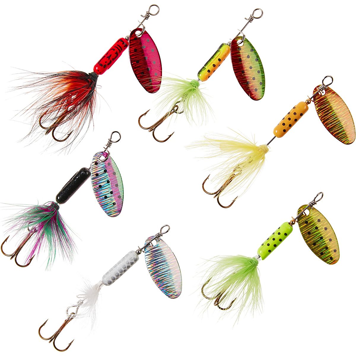 South Bend Prism Assorted Spinners 6-Pack