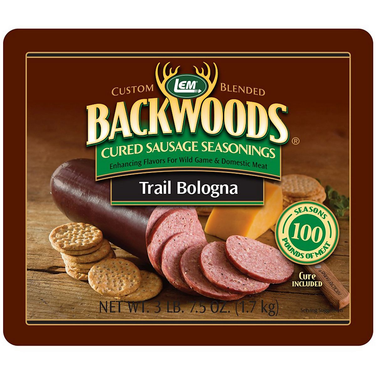 LEM Backwoods Trail Bologna Cured Sausage Seasoning Bucket Academy