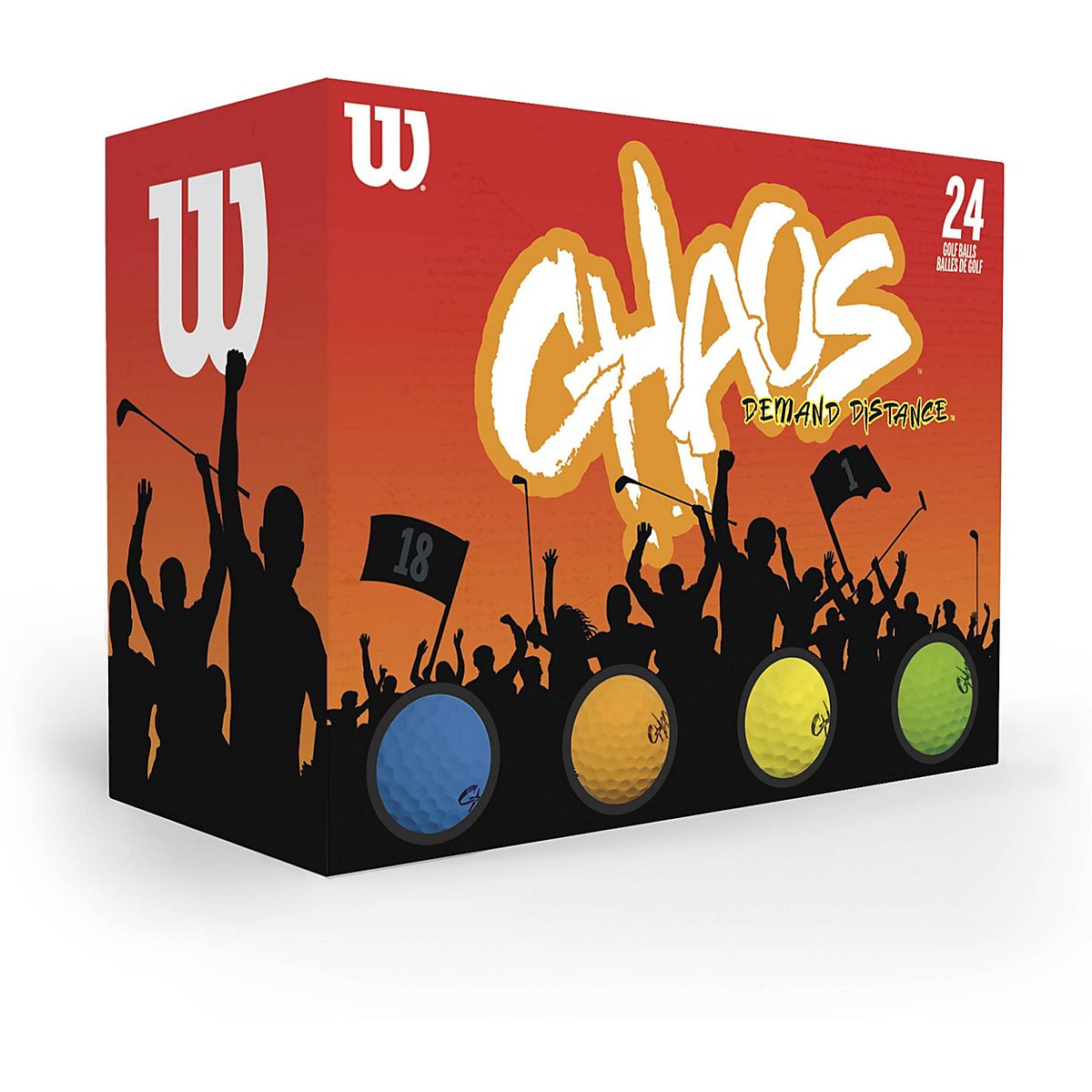 Wilson Chaos Golf Balls 24Pack Academy