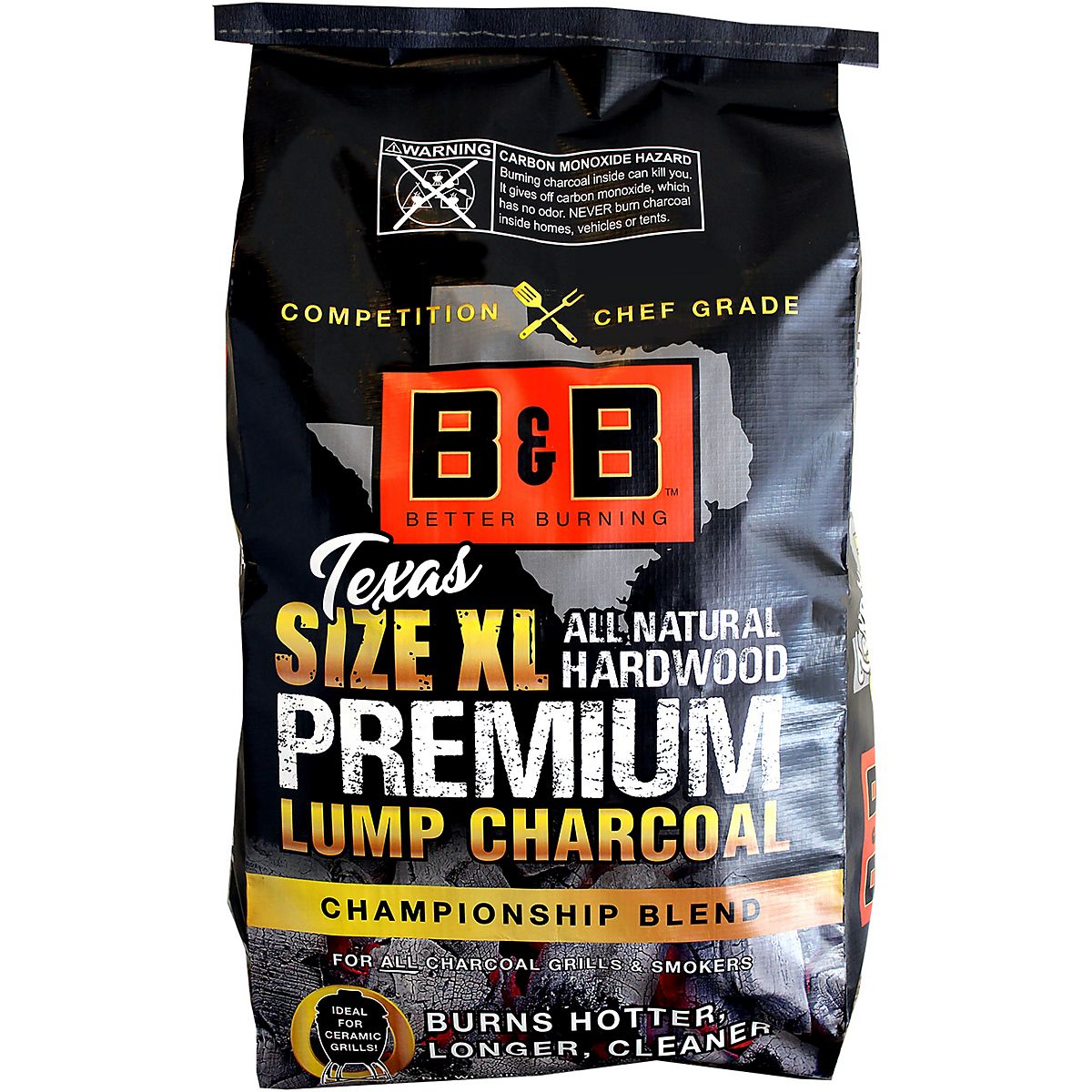 B B All Natural Premium 24 lb XL Lump Charcoal Academy