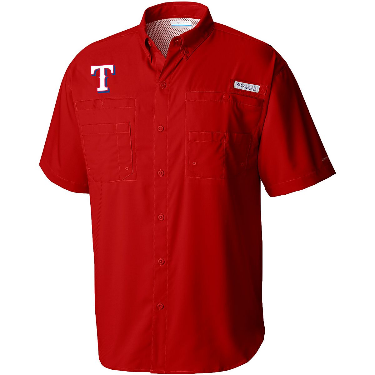 Texas rangers columbia fishing on sale shirt