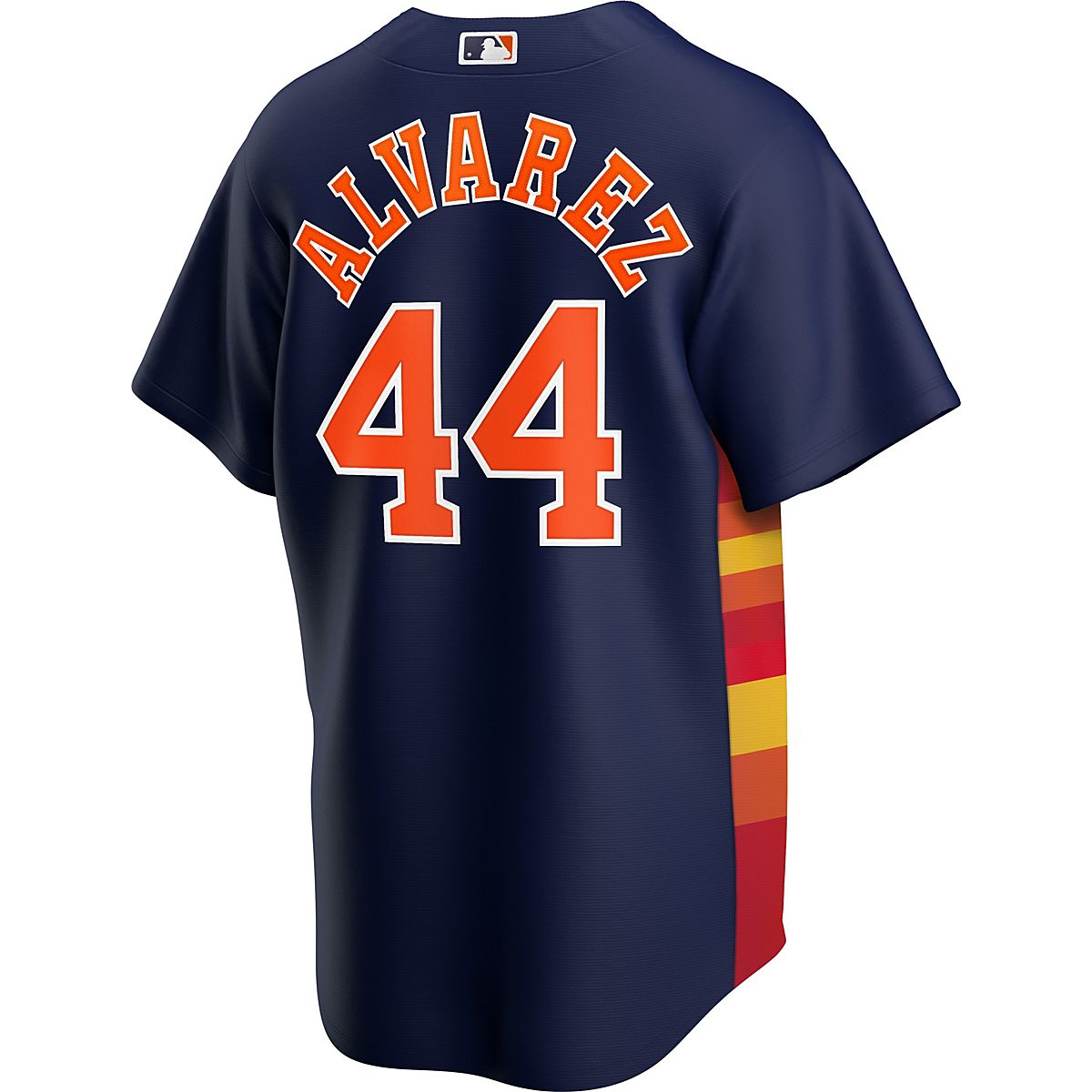 Nike Men's Replica Houston Astros Yordan Alvarez #44 Navy Cool