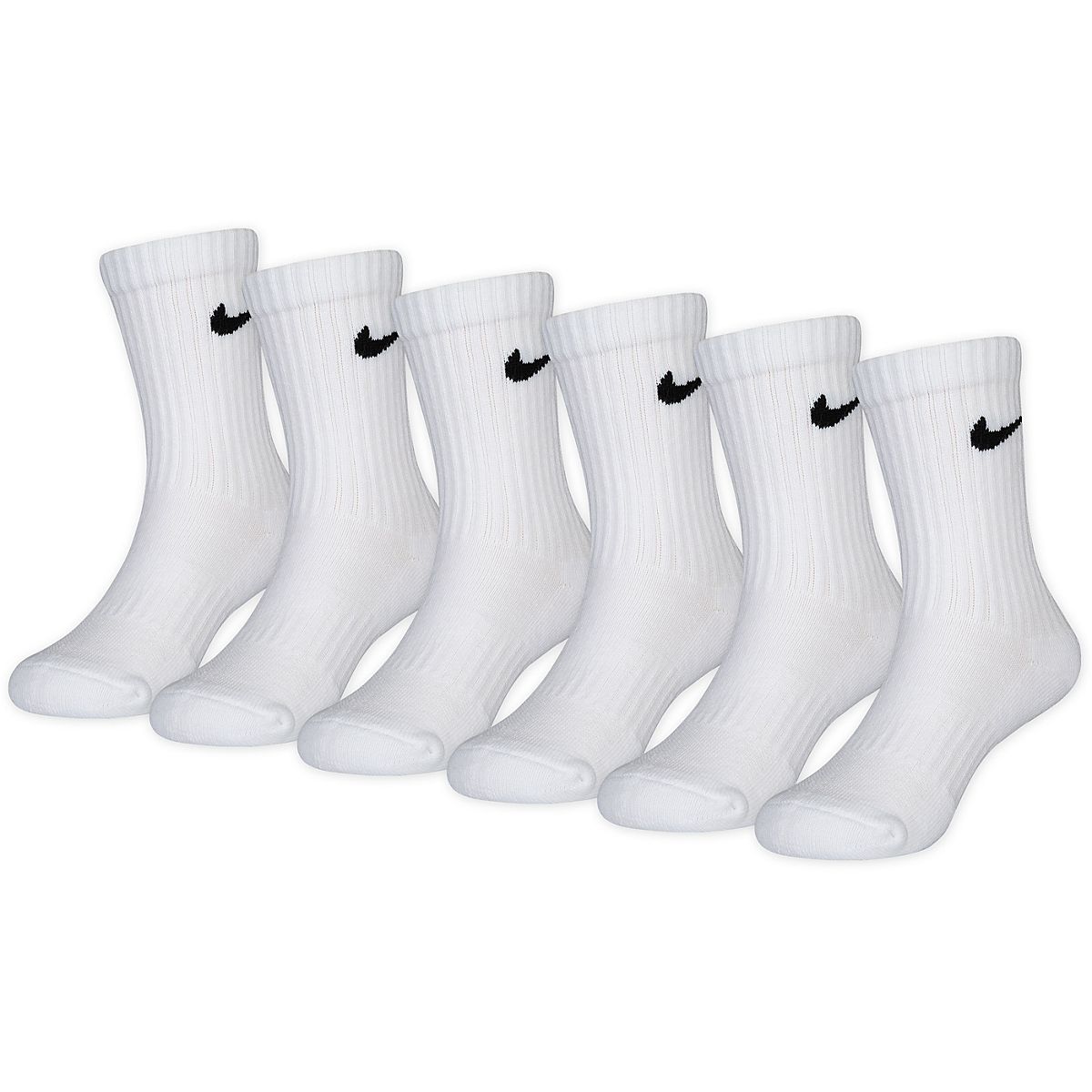 Nike Kids' Dri-Fit Performance Crew Socks 6 Pack | Academy