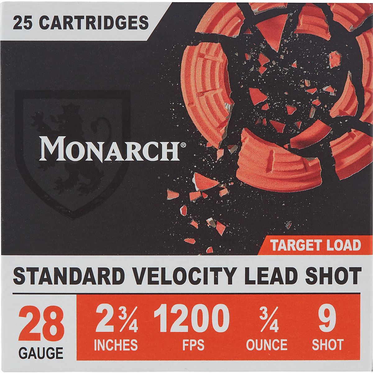 Monarch Target Load 28 Gauge Shotshells - 25 Rounds | Academy