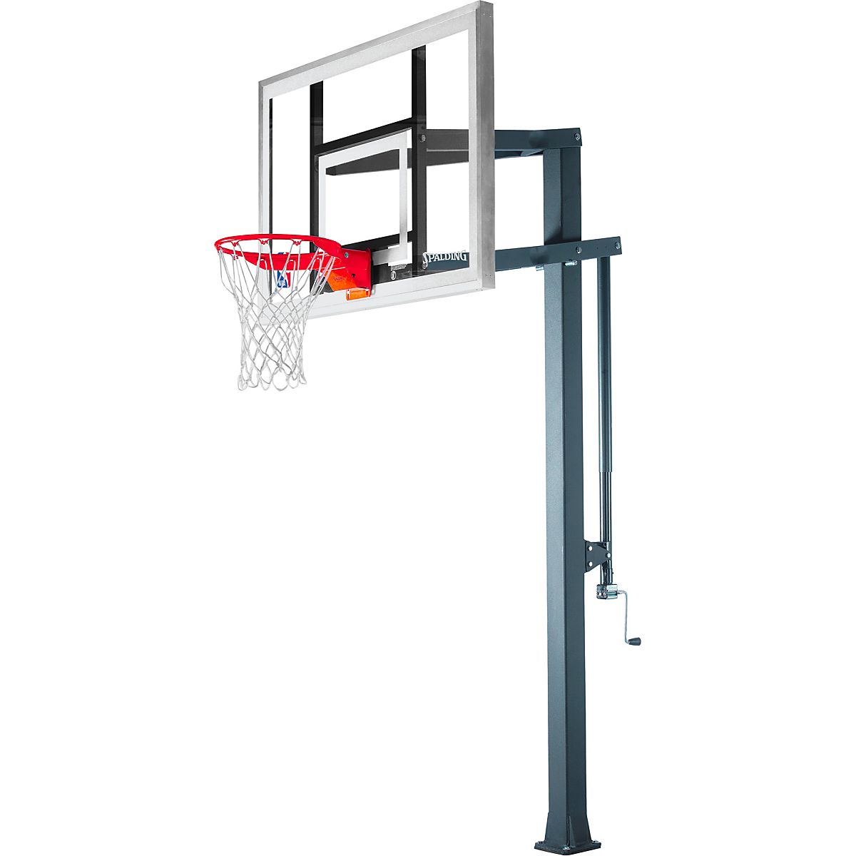 Spalding Arena Series II 60 in Glass InGround Basketball Hoop Academy