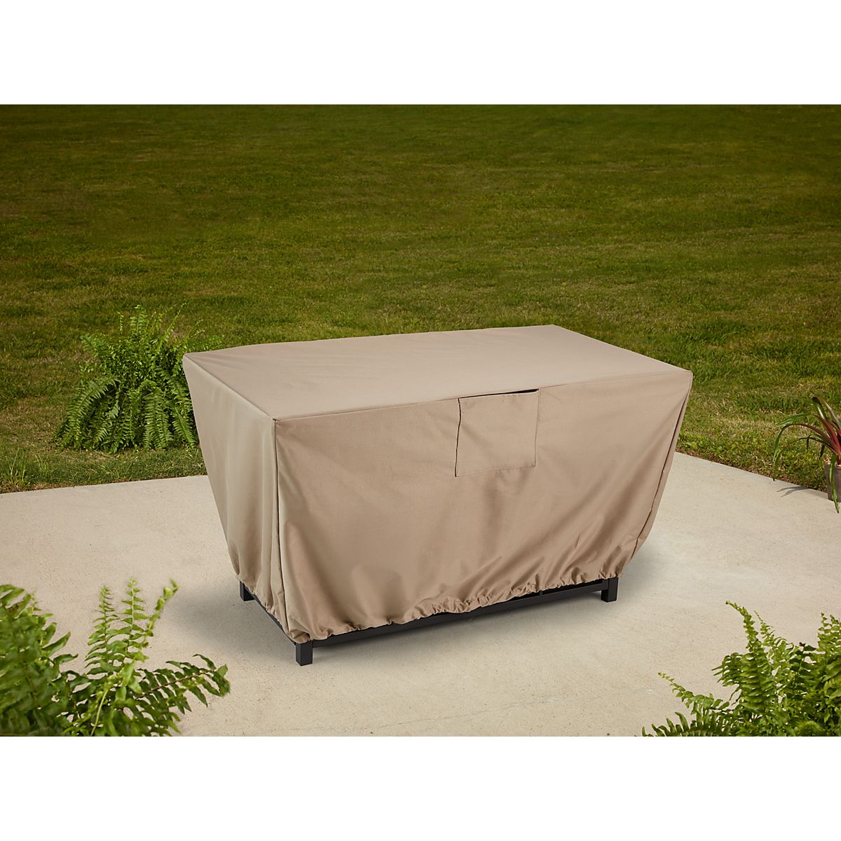 Mosaic Rectangular 42 in x 24 in Fire Pit Cover Academy