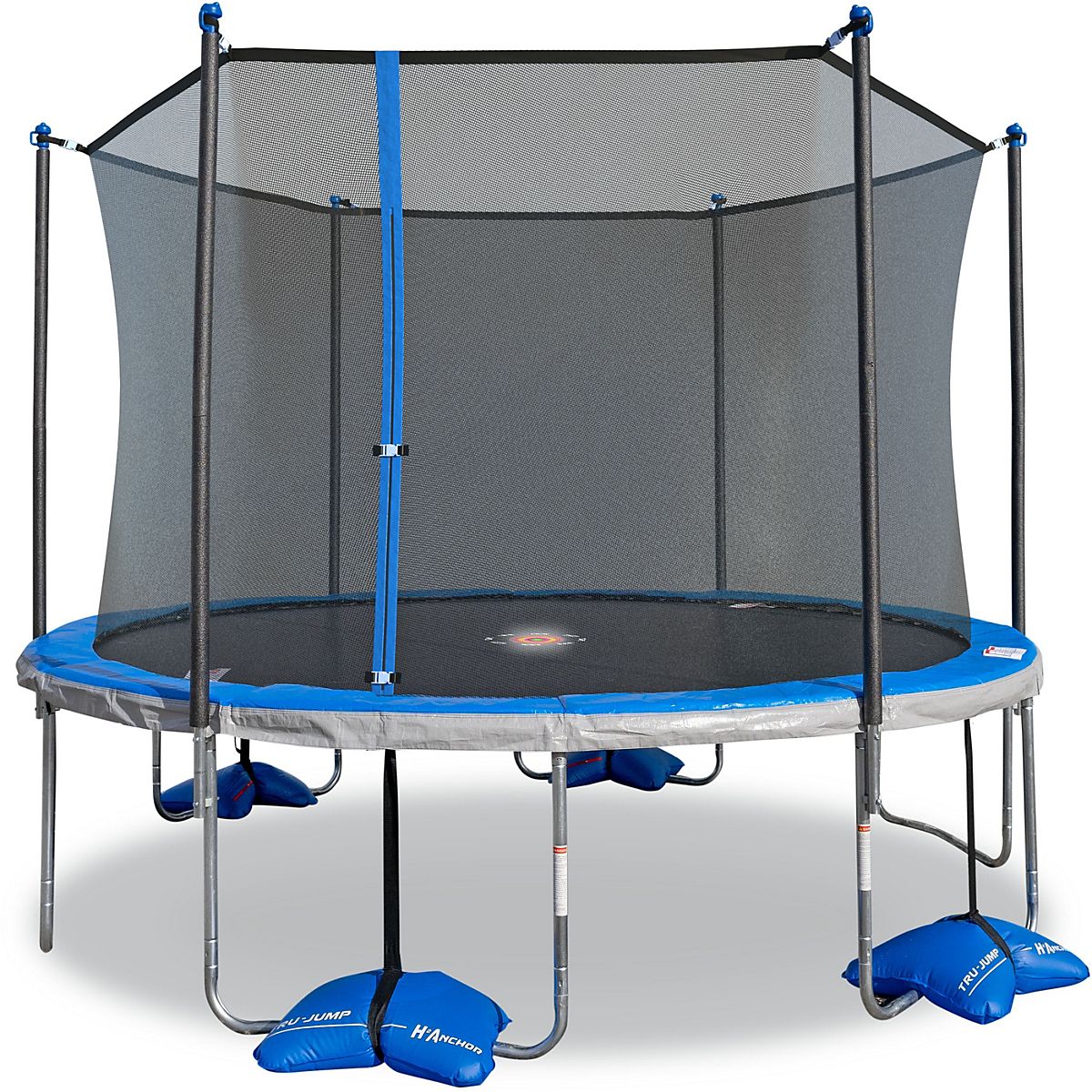 TruJump 12 ft Round Trampoline with SpinnLight Academy