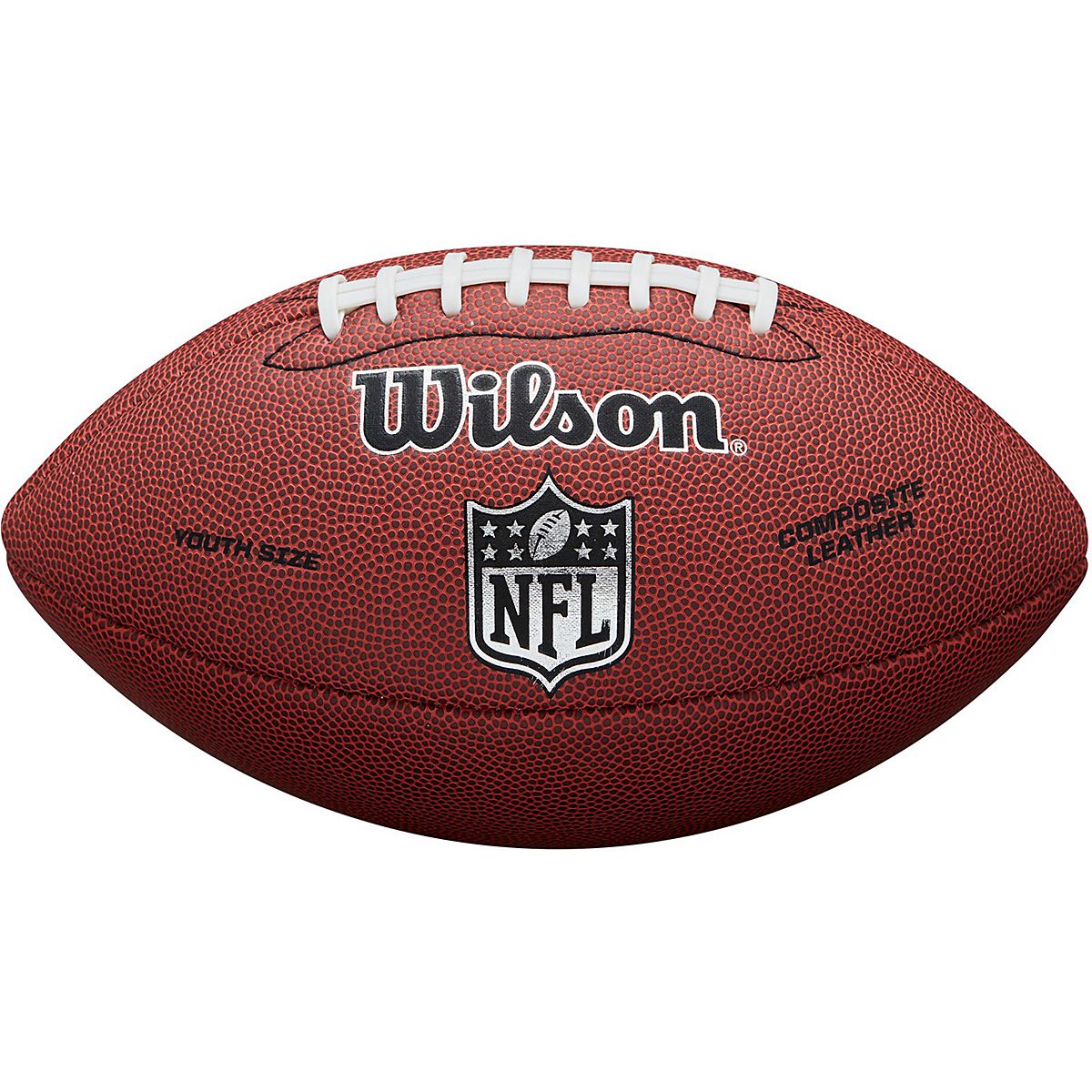 : Wilson NFL Super Grip Composite Football - Junior Size, Black/ Gold : Sports & Outdoors