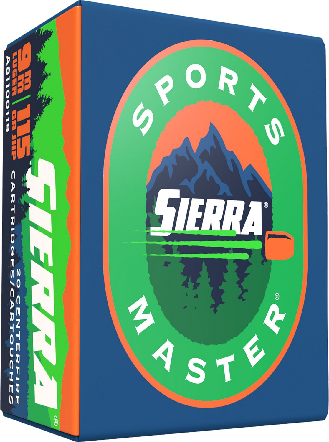 Sierra Sports Master 9mm Luger JHP Ammunition 20 Rounds Academy