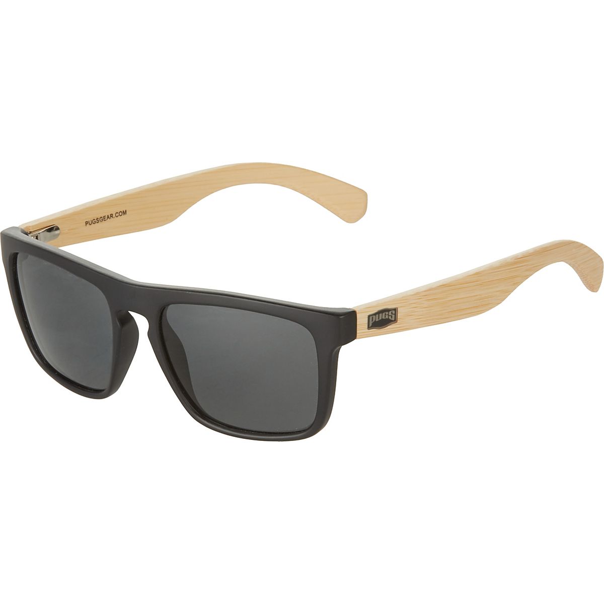 PUGS Elite Wayfarer Bamboo Sunglasses Free Shipping at Academy