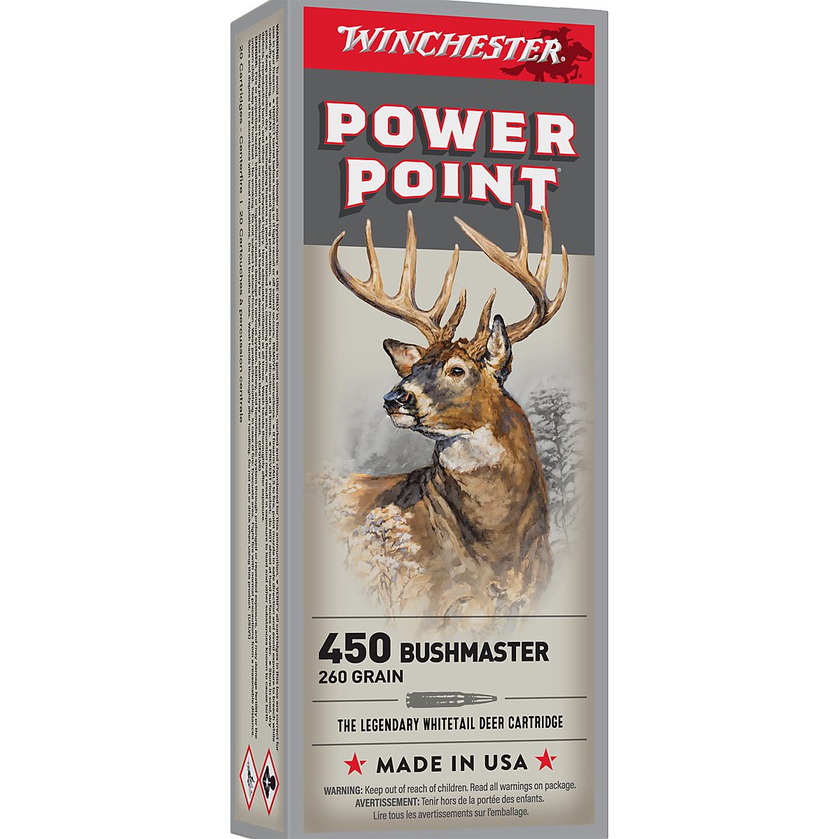 Winchester Super X .450 Bushmaster 260-grain Rifle Ammunition 