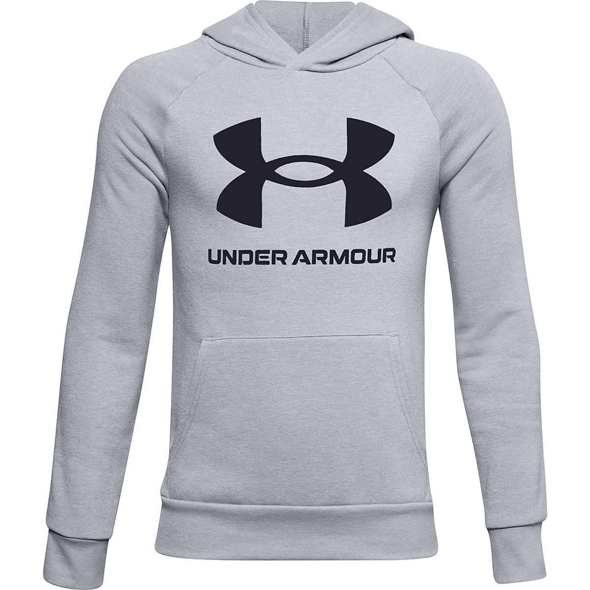 Under Armour Boys Rival Big Logo Fleece Hoodie Academy 7585