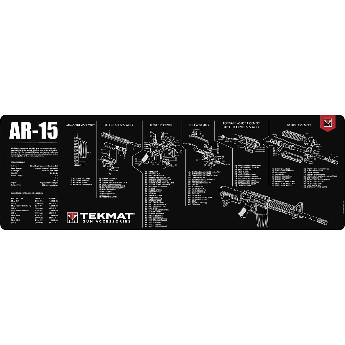 TekMat AR-15 Gun Cleaning Mat | Academy