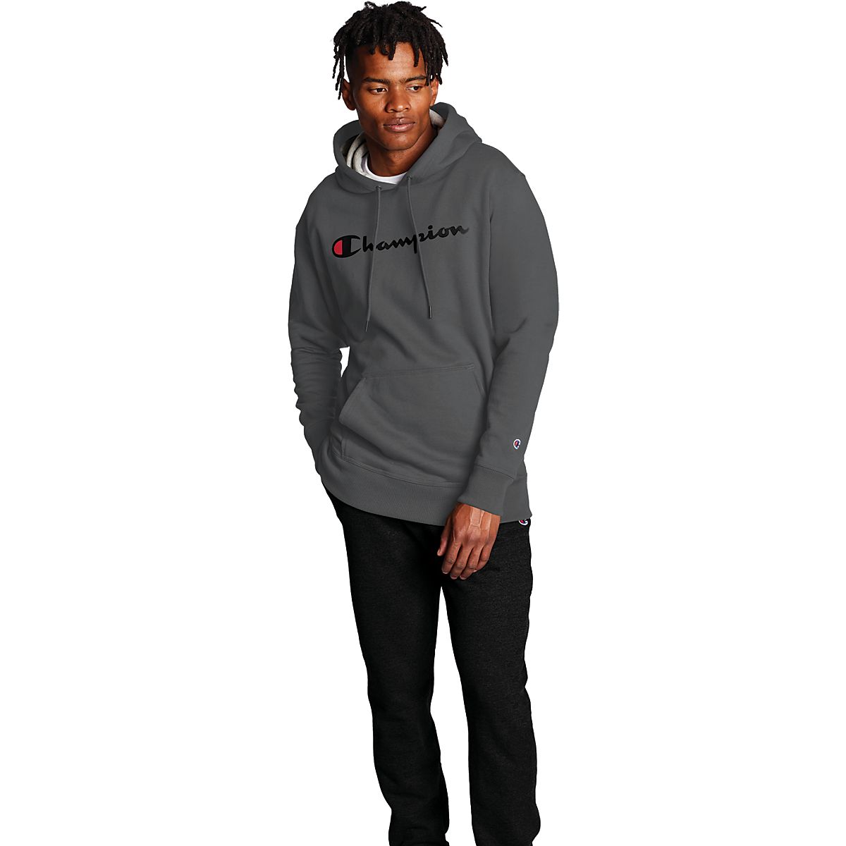 Champion Men's Powerblend Fleece Graphic Hoodie | Academy