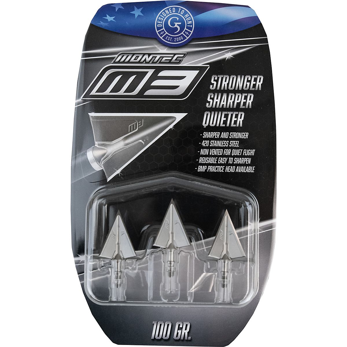 G5 Montec M3 Broadheads 3Pack Free Shipping at Academy