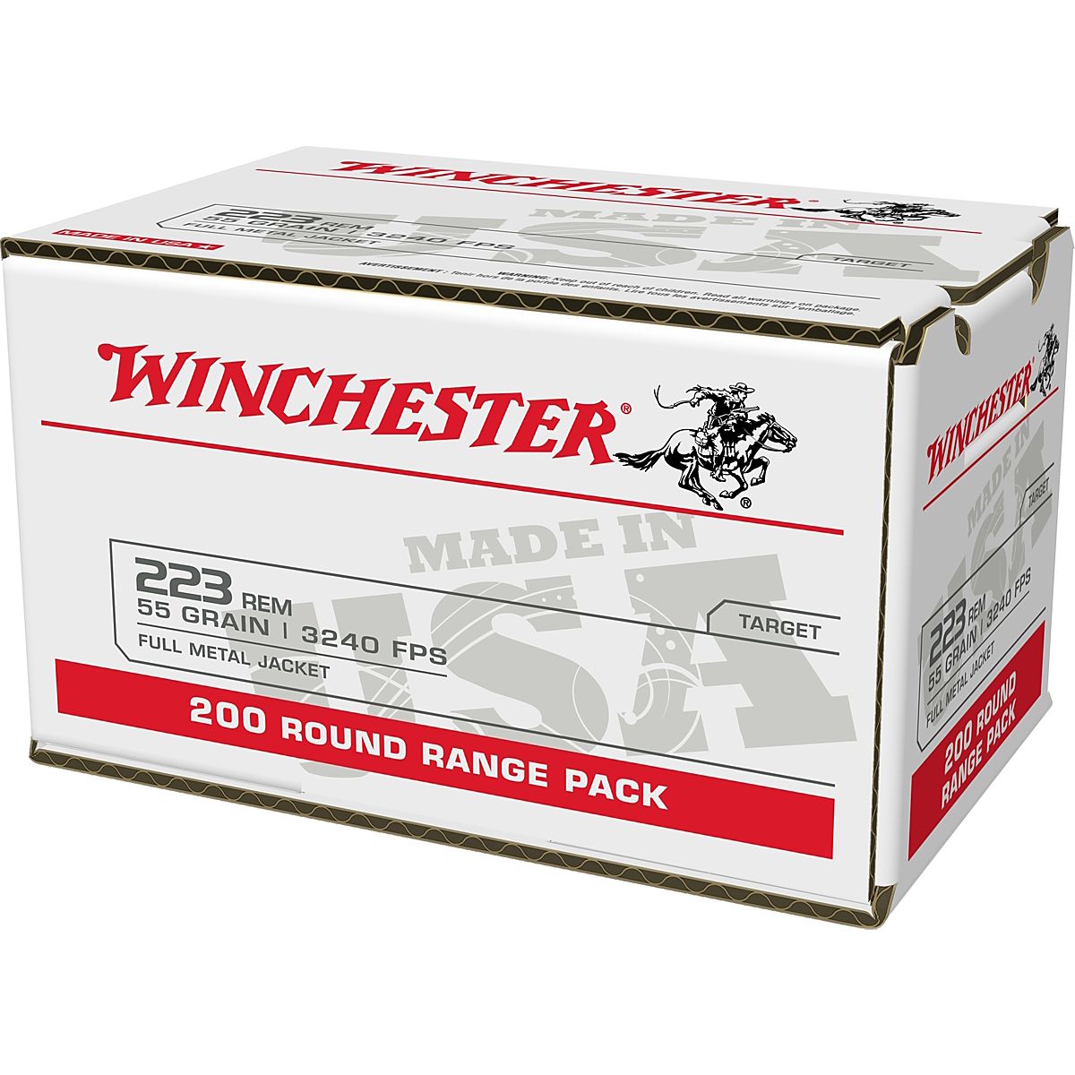 Winchester Usa 223 Rem 55 Grain Full Metal Jacket Ammunition 200