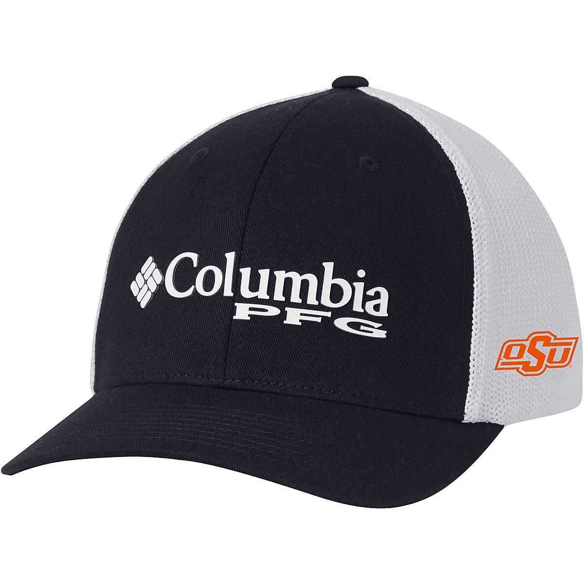 Men's Columbia Gray Dallas Cowboys PFG Mesh Fish Flag Flex Hat