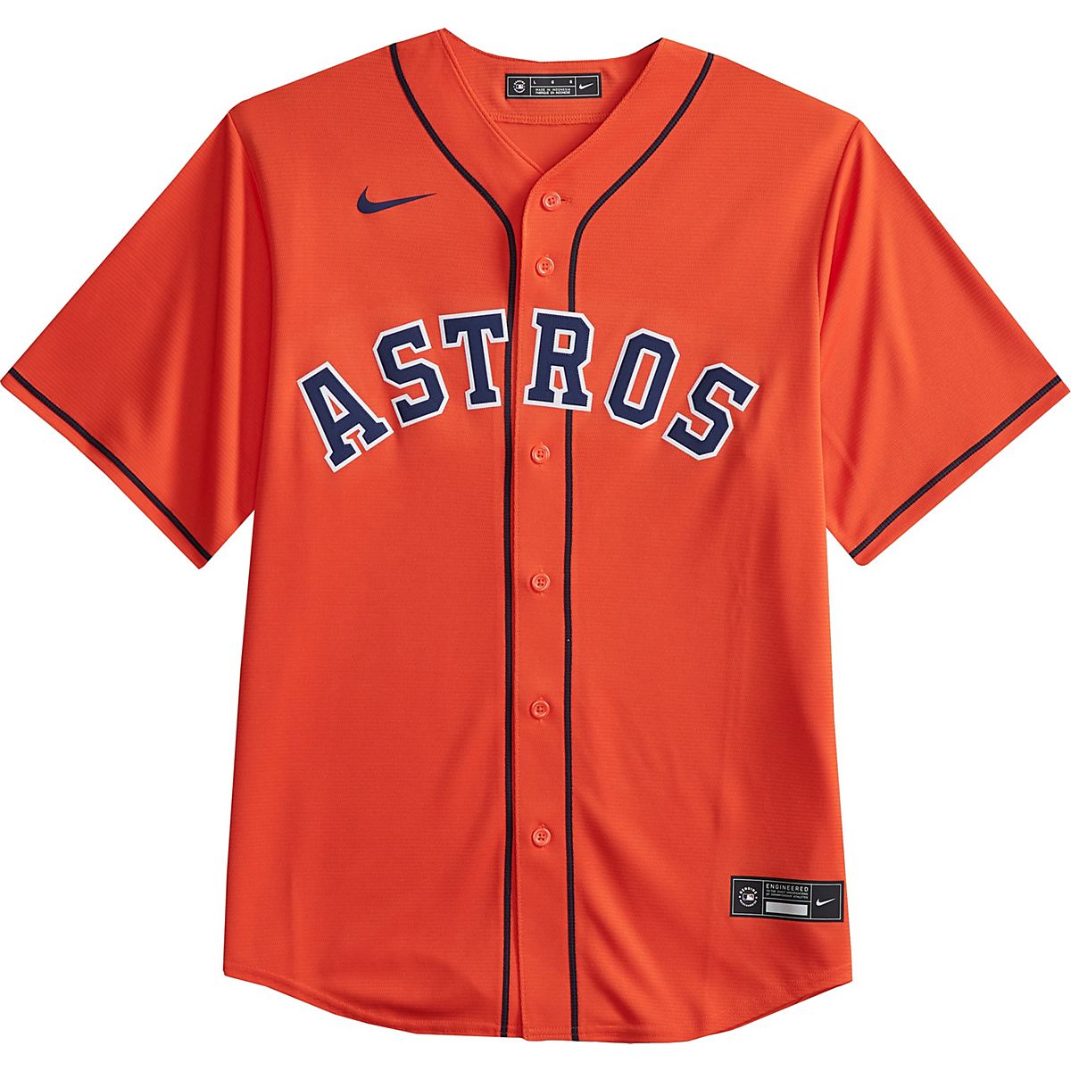 Nike Men's Houston Astros Blank Official Replica Alt Jersey Academy