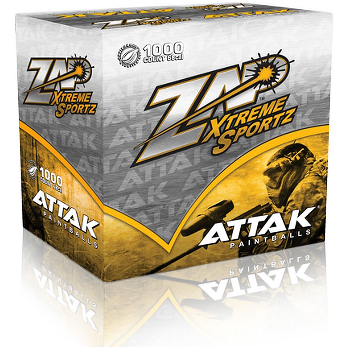 Zap Attak Paintballs 1,000Pack Academy