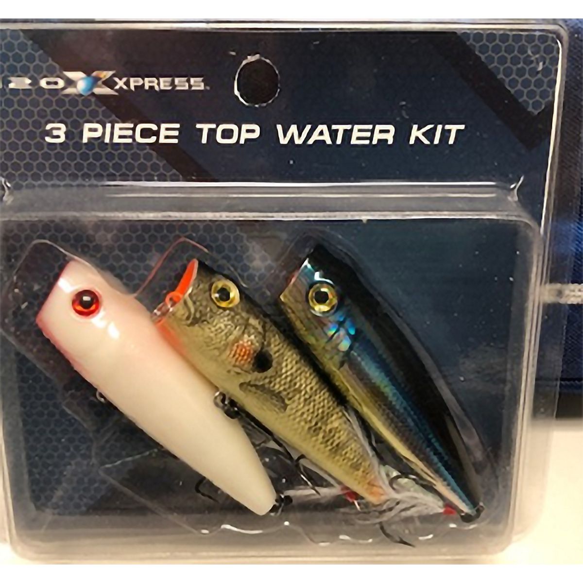 H2o Xpress Top Water 3 Piece Hard Bait Kit Academy