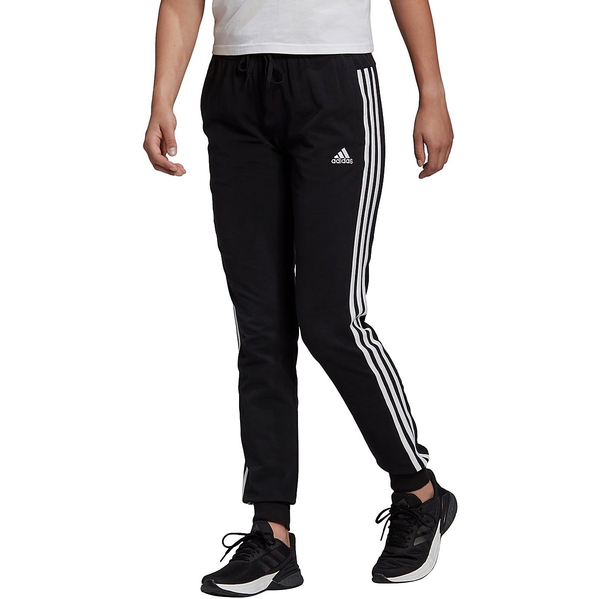 Essentials 3-Stripes Pants - Black, Women's Training