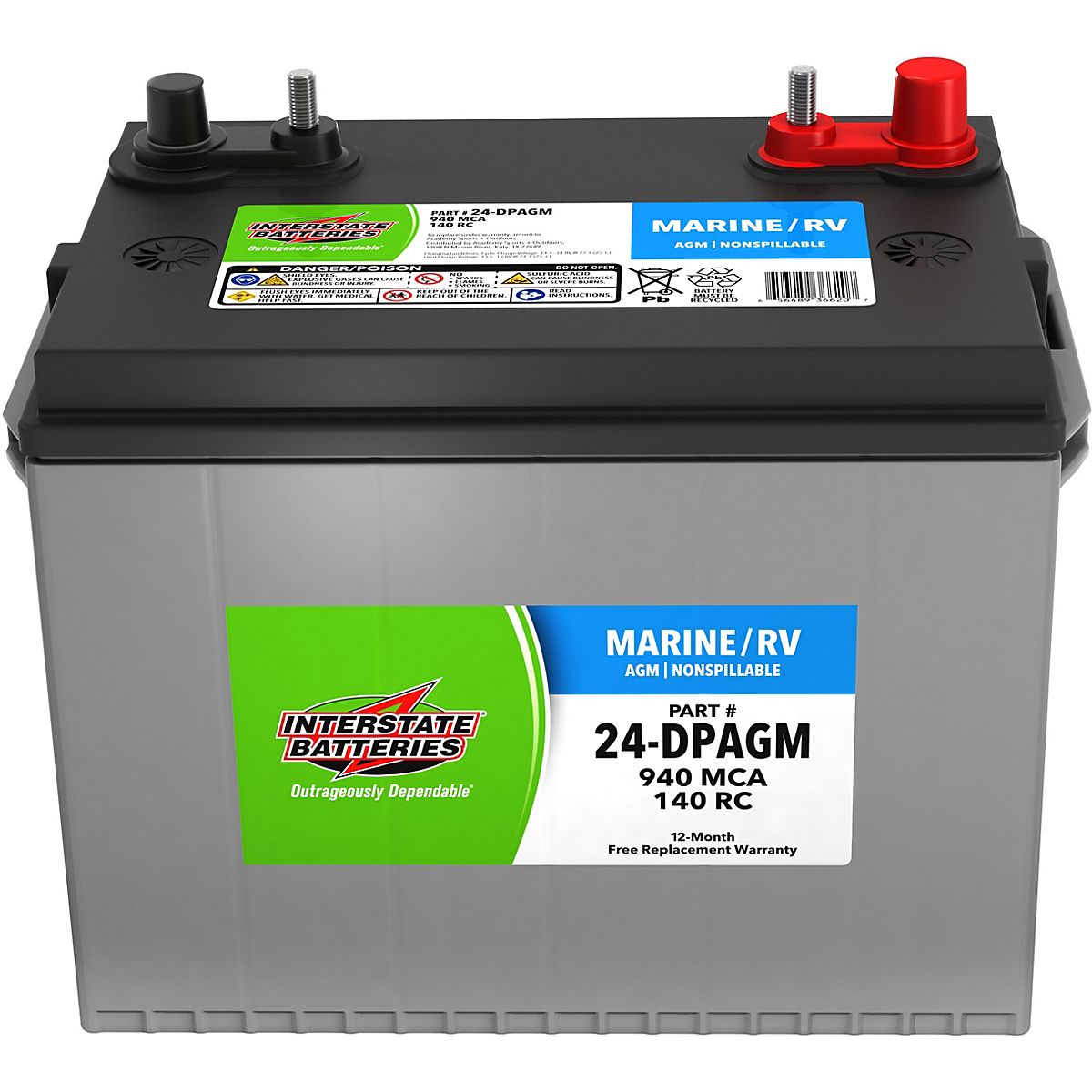 Interstate Batteries Marine 24AGM Battery | Academy