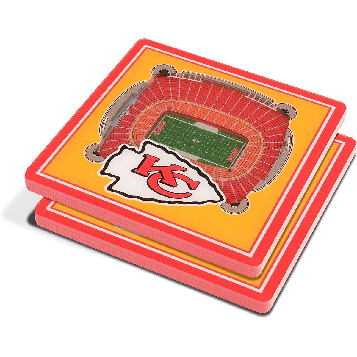 YouTheFan Kansas City Chiefs 3-D StadiumViews Coasters 2-Pack | Academy