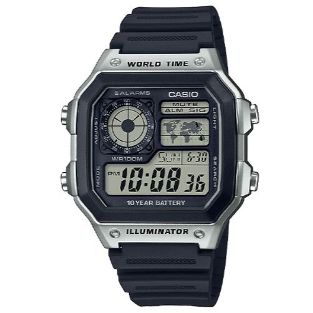 Casio Illuminator Unisex Watch LA680WGA-9VT | Gold Metal Vintage Watch | CASIO main image 2