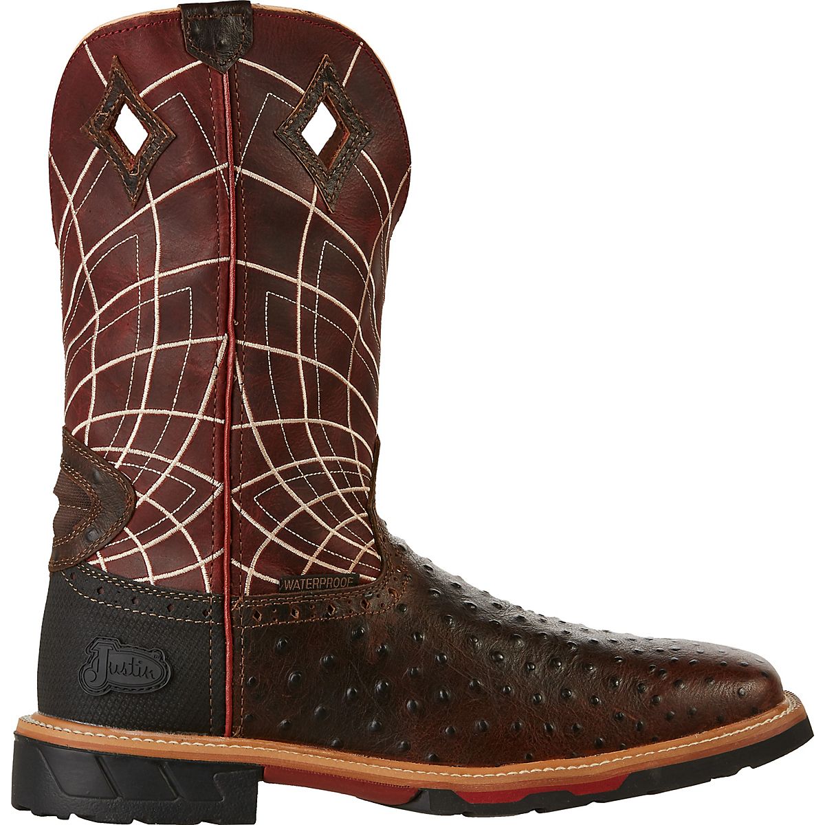 Justin croc print boots hot sale