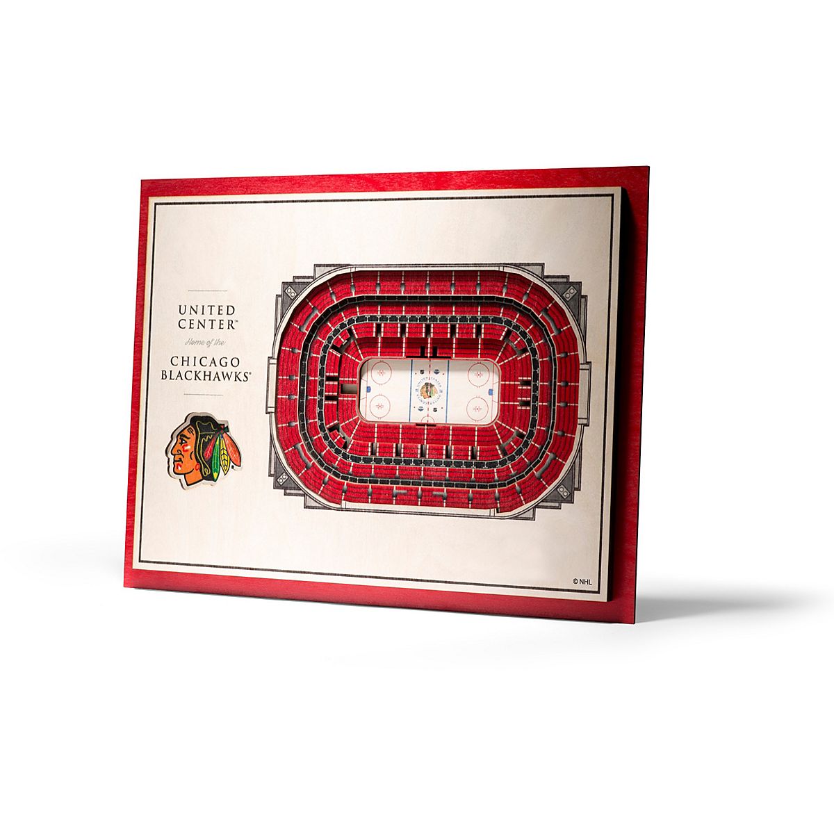 YouTheFan Chicago Blackhawks 5 Layer StadiumViews 3 D Wall Art Academy   20589116