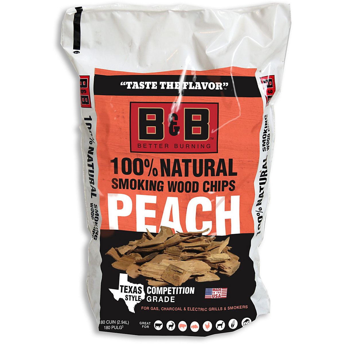 B&B Peach Smoking Wood Chips Academy