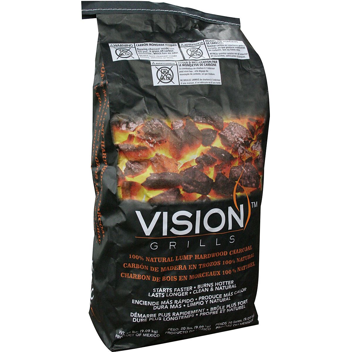 Vision Hardwood 20 lb Lump Charcoal Academy