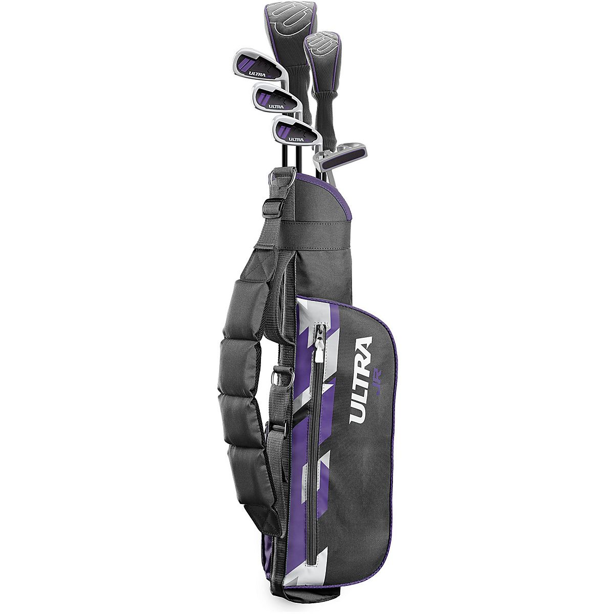 Wilson Juniors’ Ultra BLK 2021 Large Golf Club and Bag Set Academy