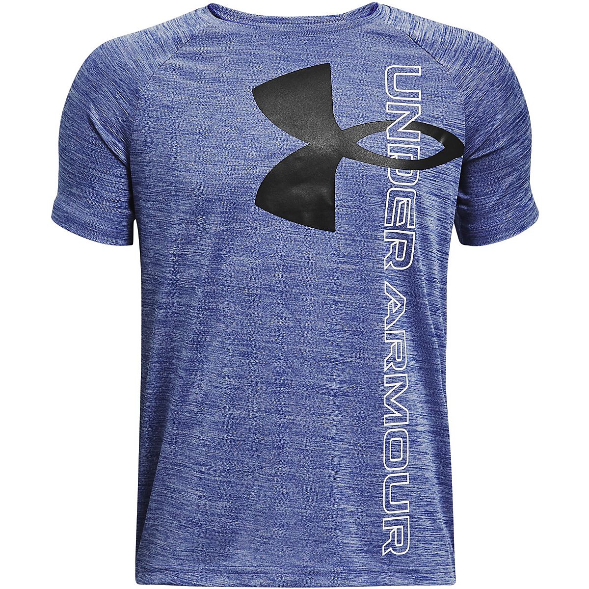 Under Armour Boys' UA Tech™ Split Logo Hybrid Short Sleeve T-shirt