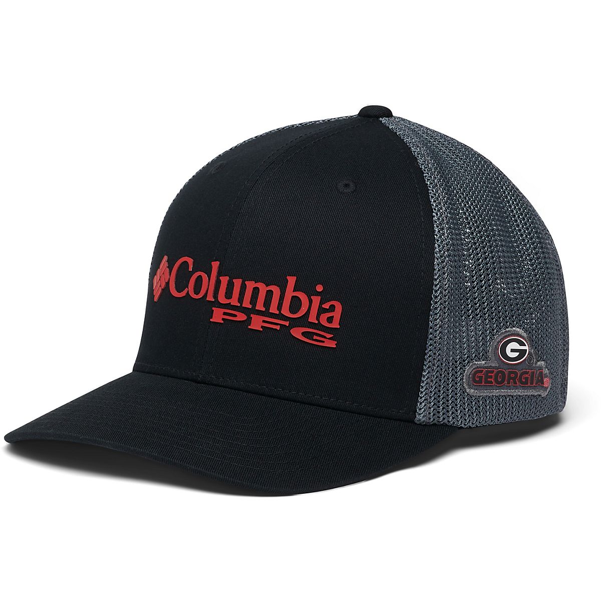 Columbia Sportswear Adults' University of Georgia PFG Mesh Ball Cap ...