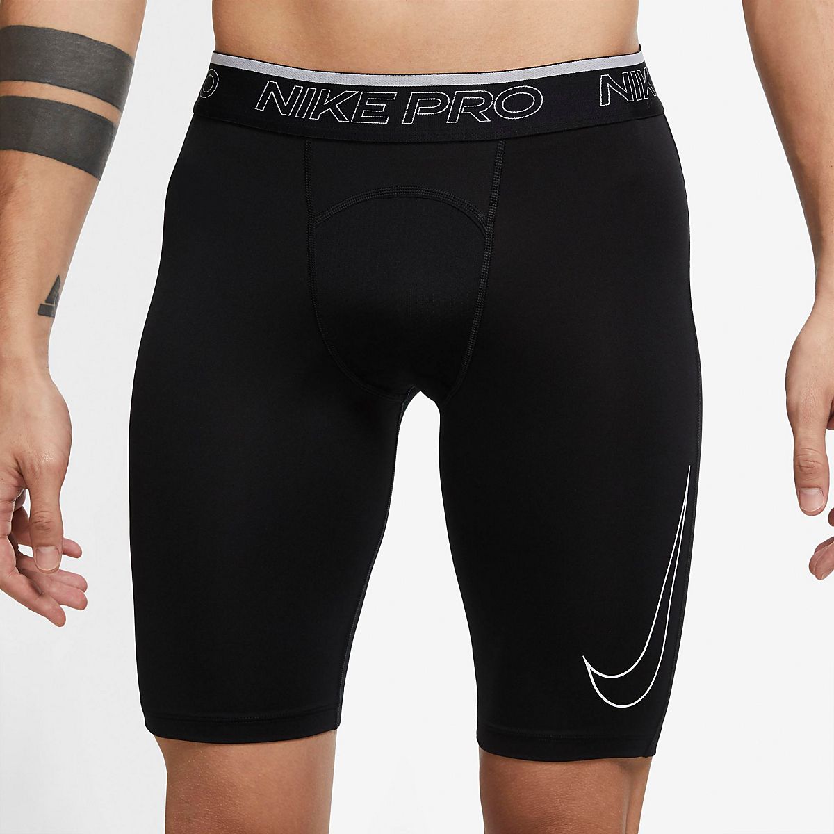 Nike M PRO DriFit Short Long Free Shipping at Academy