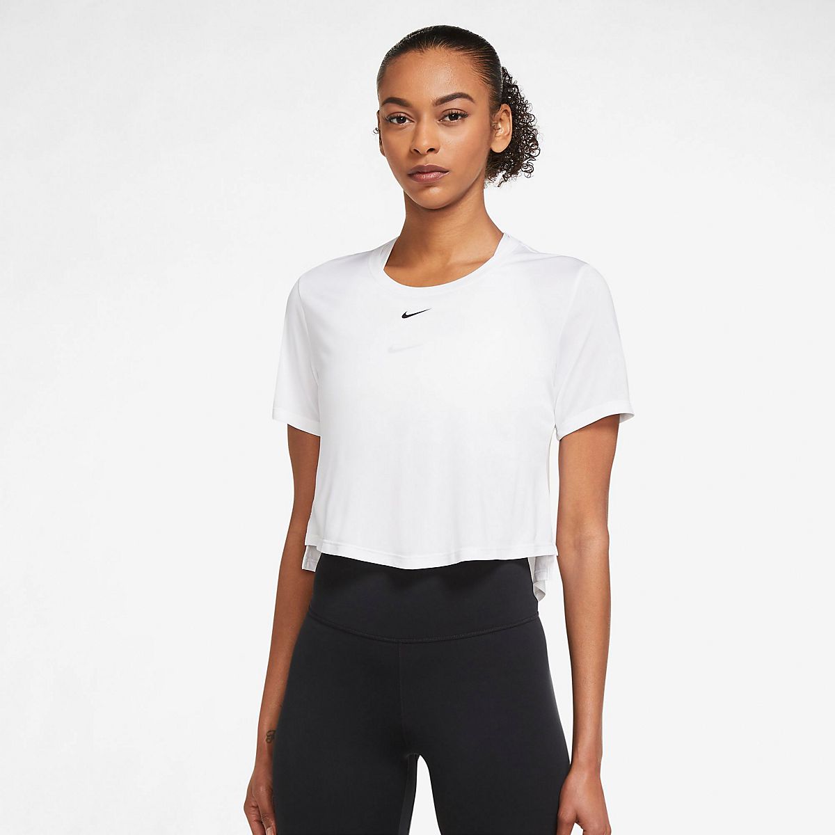 Nike Women's Dri-FIT One Standard Fit Short Sleeve Crop Top | Academy