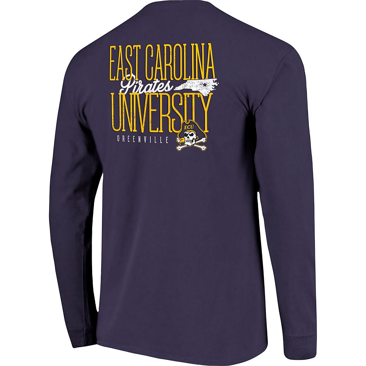 Men's Purple East Carolina Pirates Campus Icon T-Shirt