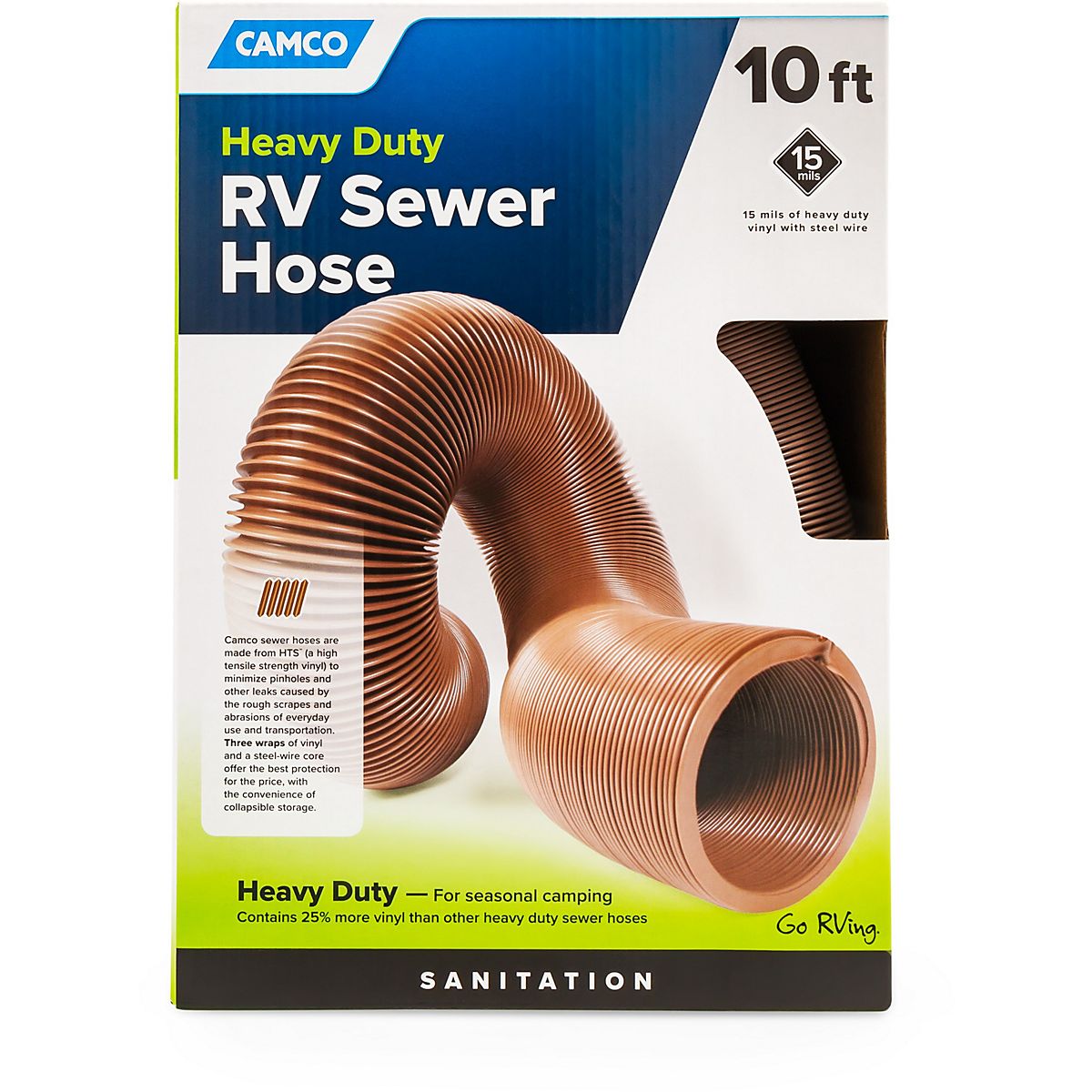 Camco HTS 10 ft. Heavy Duty RV Sewer Hose Kit Academy