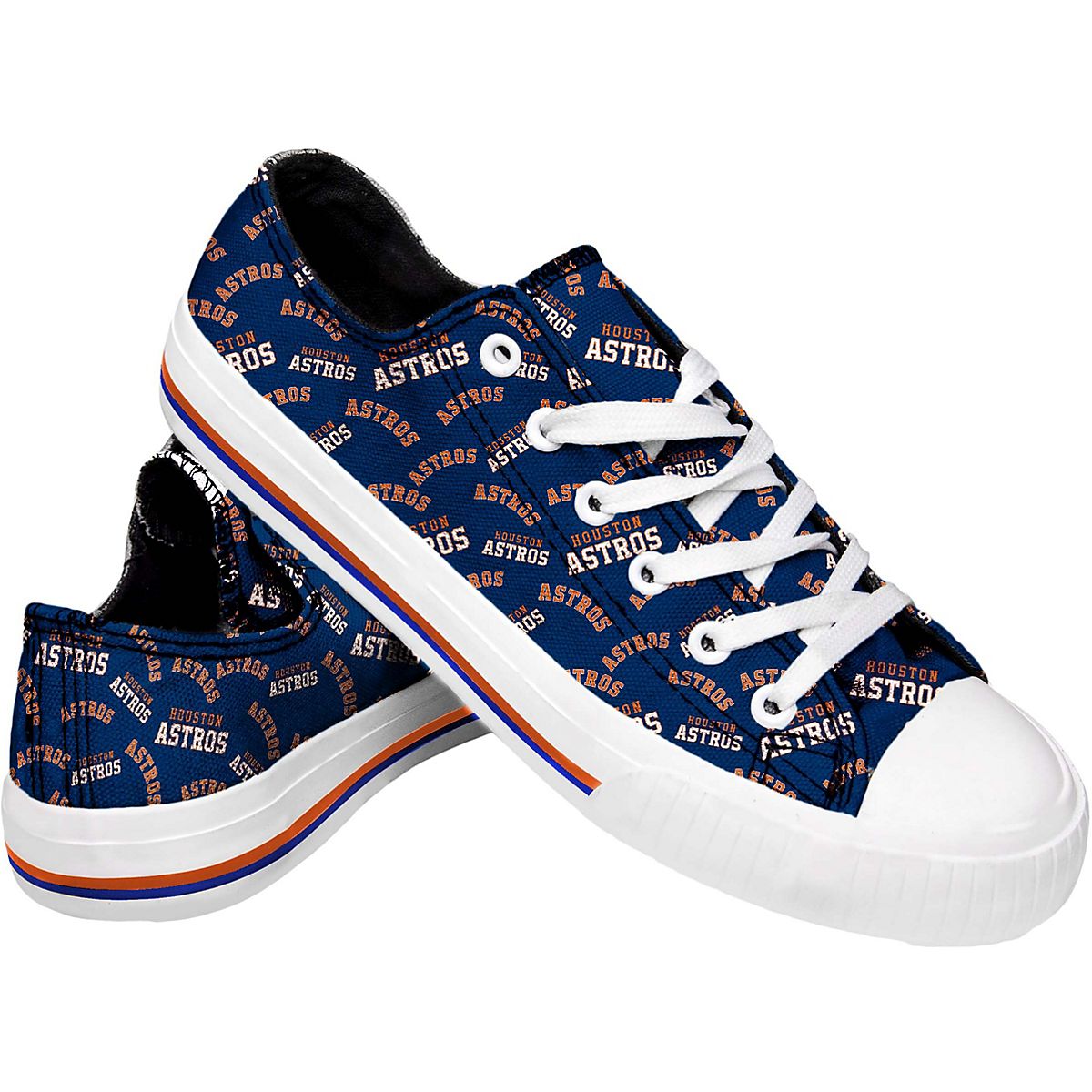 FOCO Women's Houston Astros Repeat Print Low Top Shoes Academy