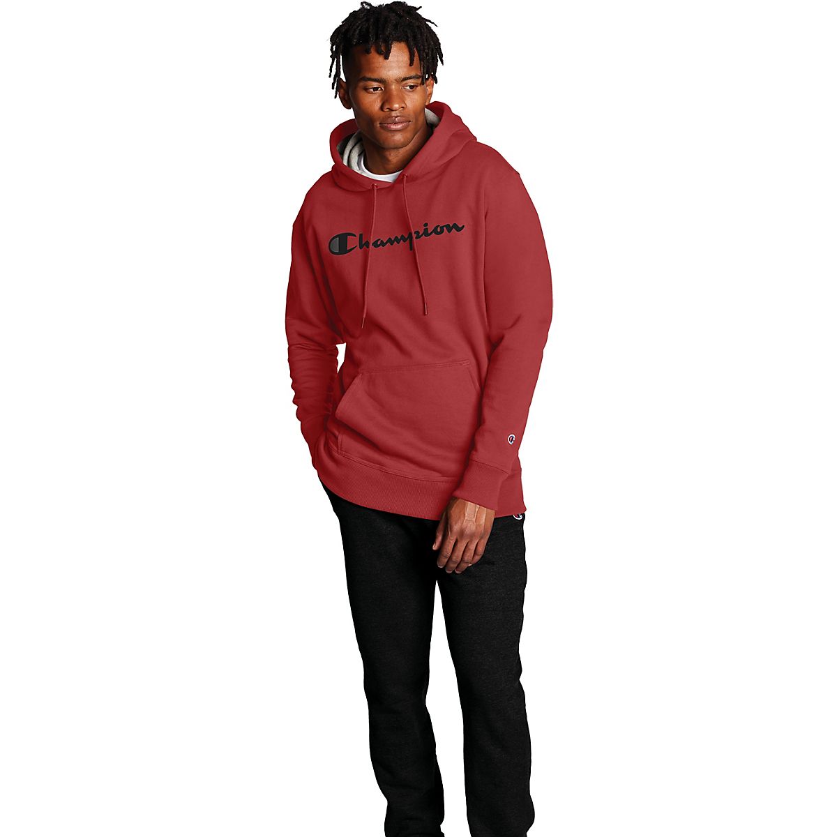 Champion graphic outlet tape hoodie