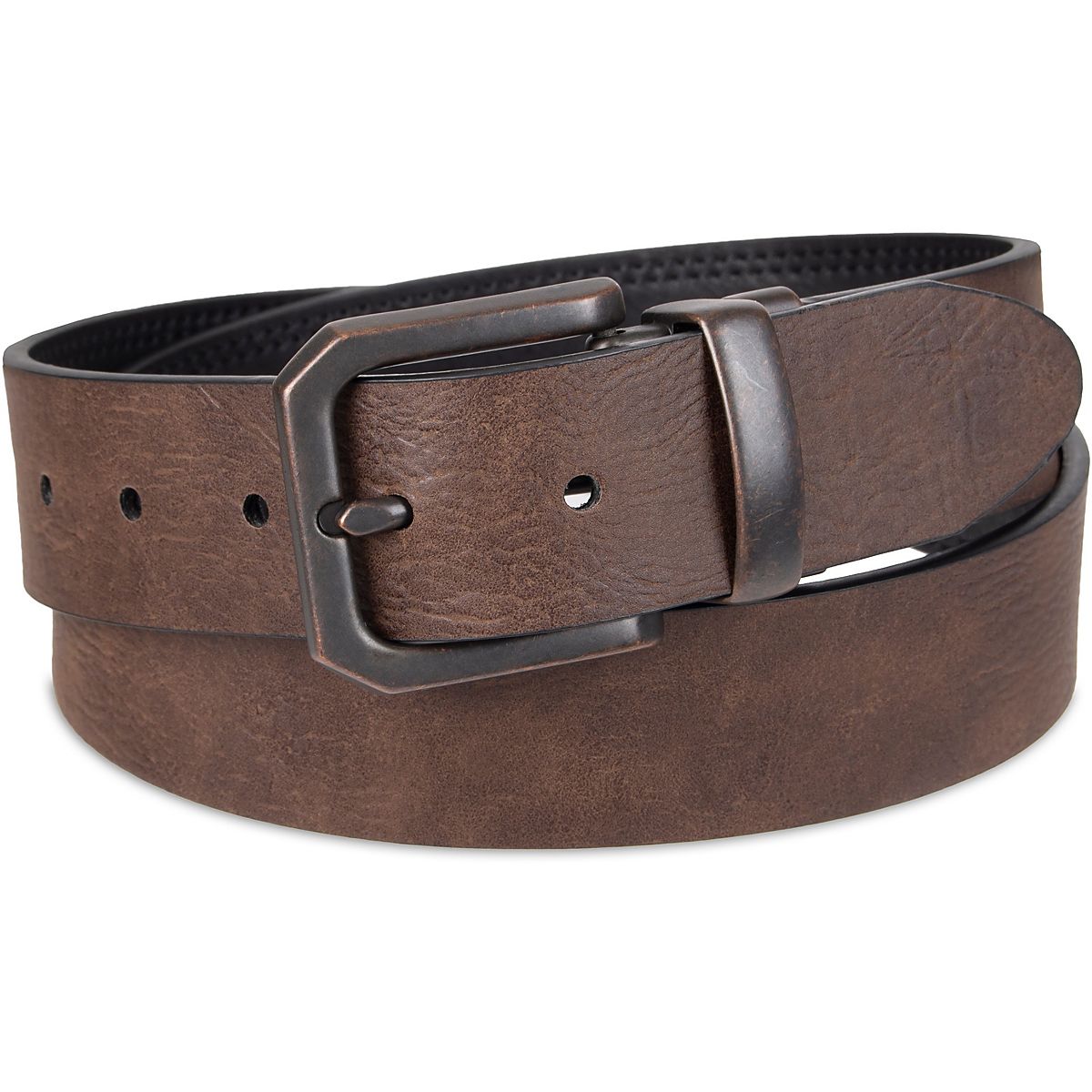 LEVI’S / double ring leather belt Levis Mens Double Prong Reversible Casual Belt X-Large 42-44