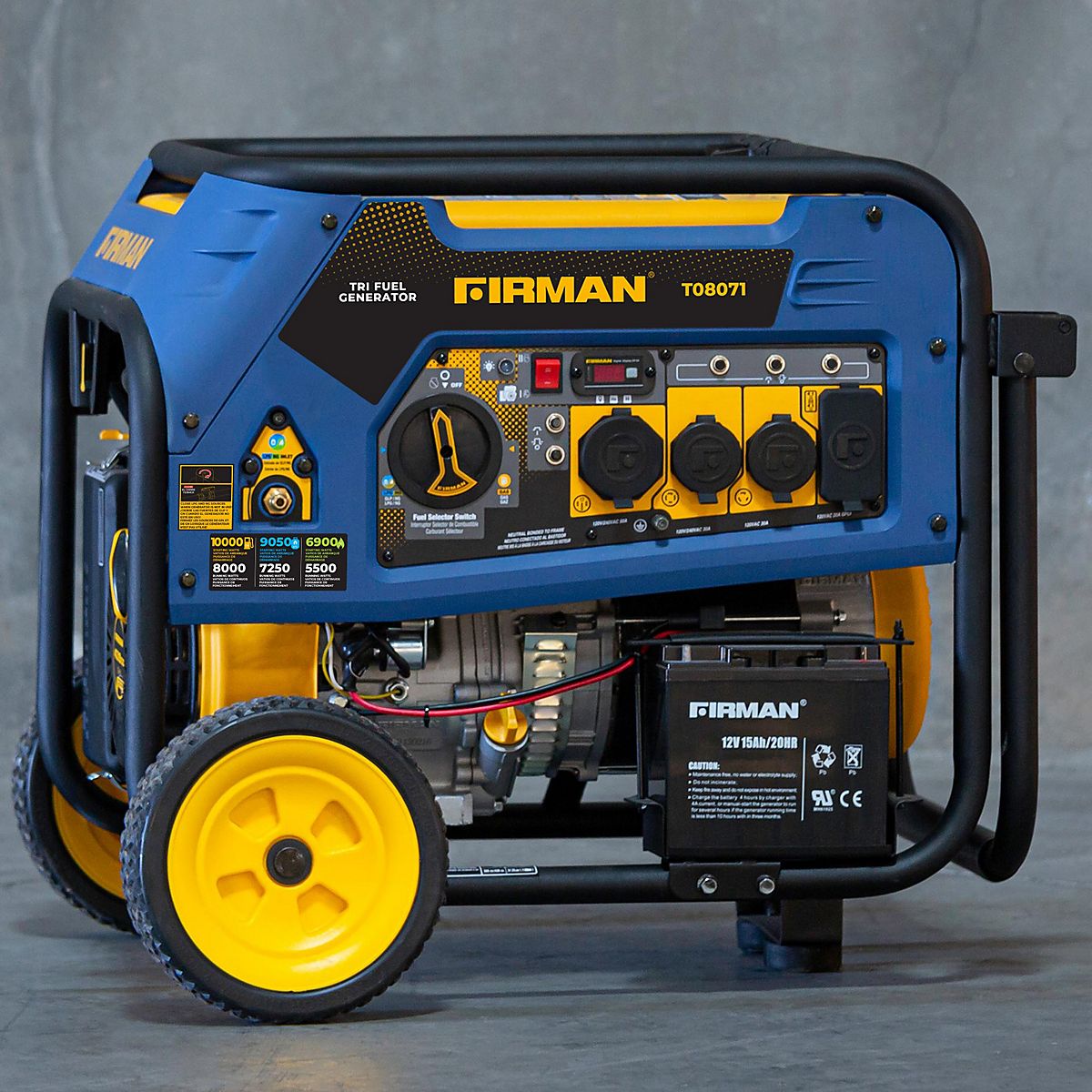 Firman 10,000 Watt Electric Start Tri Fuel Generator Academy