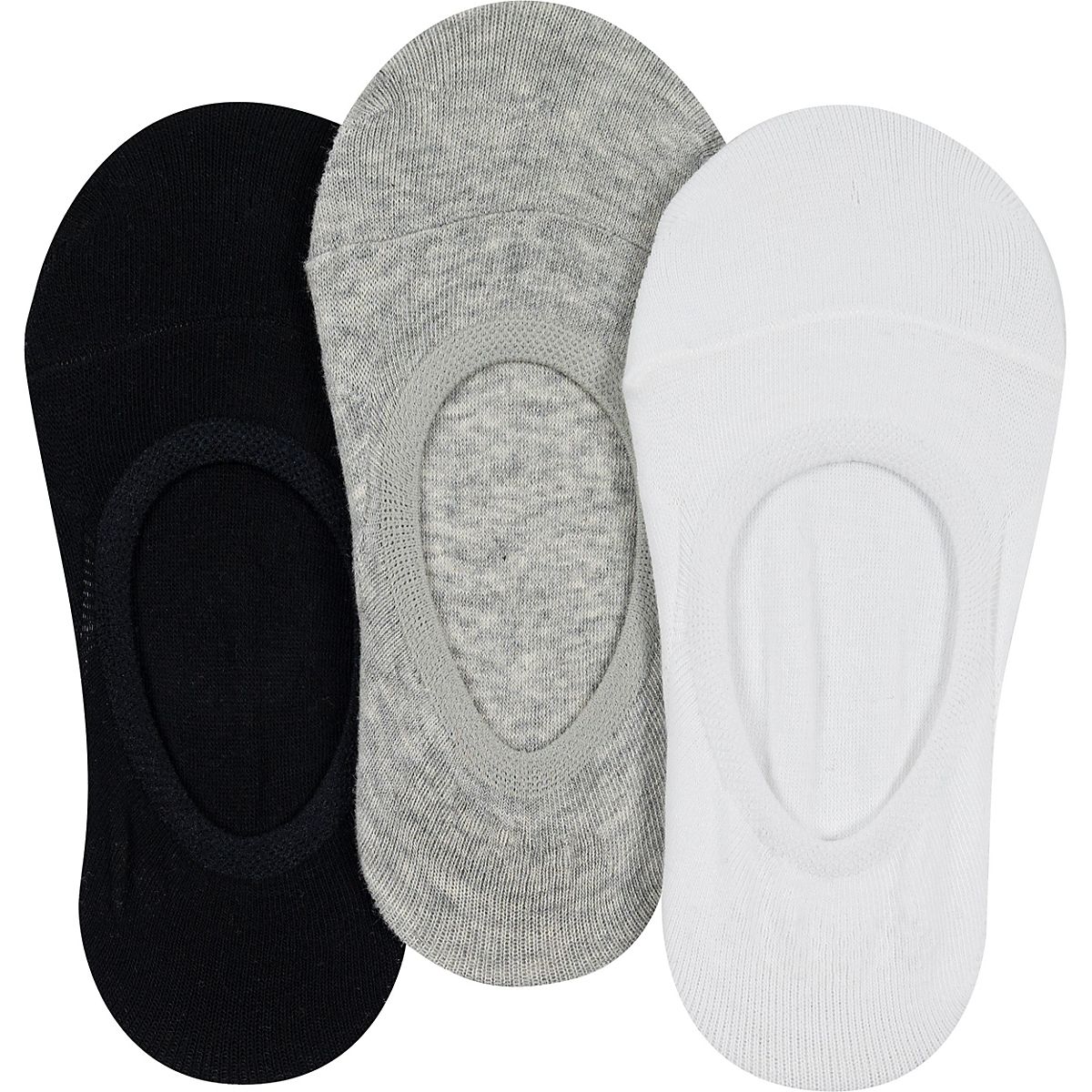 BCG Girls’ Footie Contour No Show Socks 3 Pack Academy