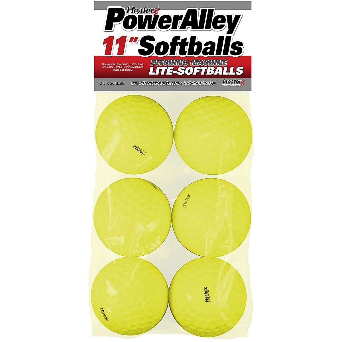 Heater Sports 11 in Lite Softballs 6Pack Academy