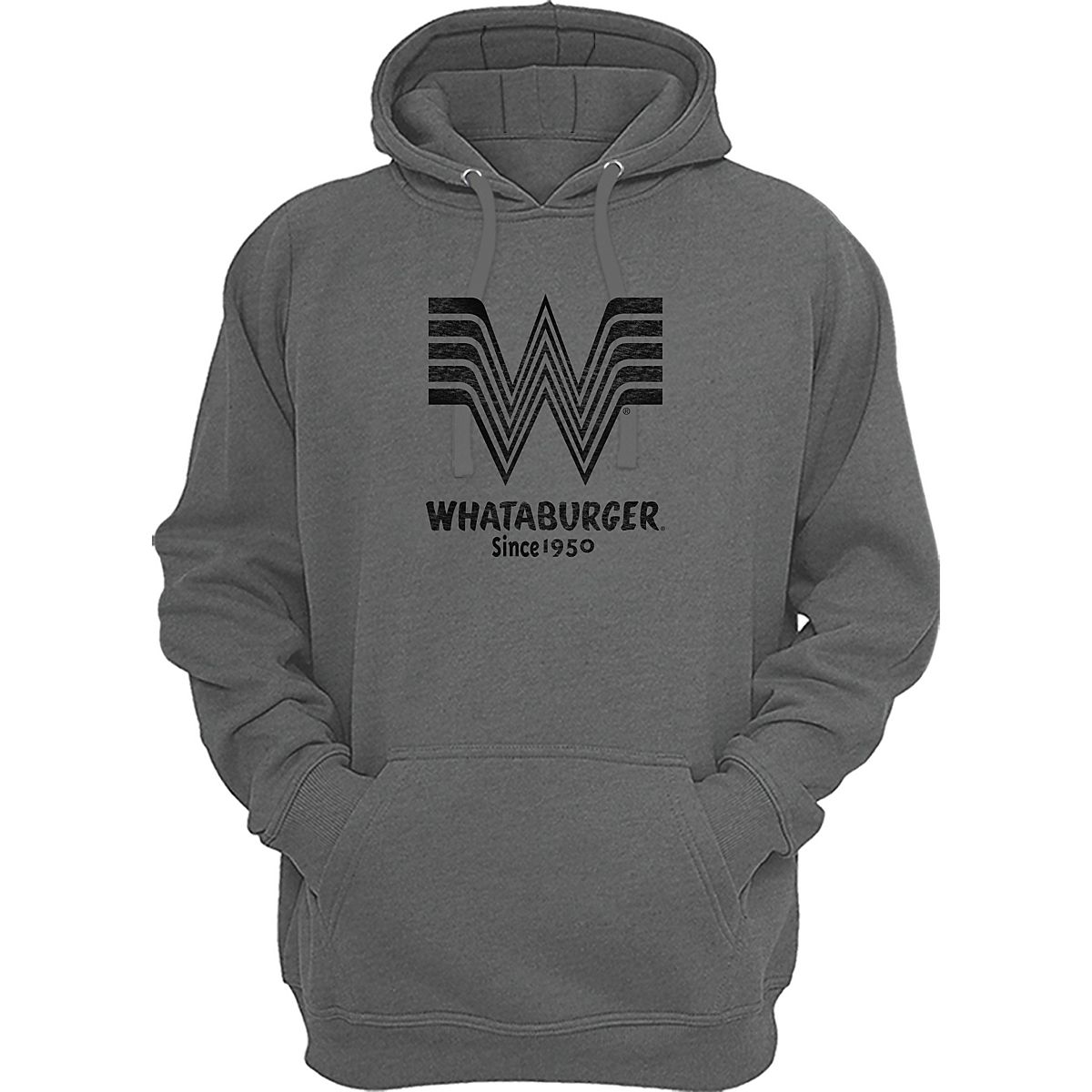 Whataburger Men's Logo Long Sleeve Fleece Hoodie Academy
