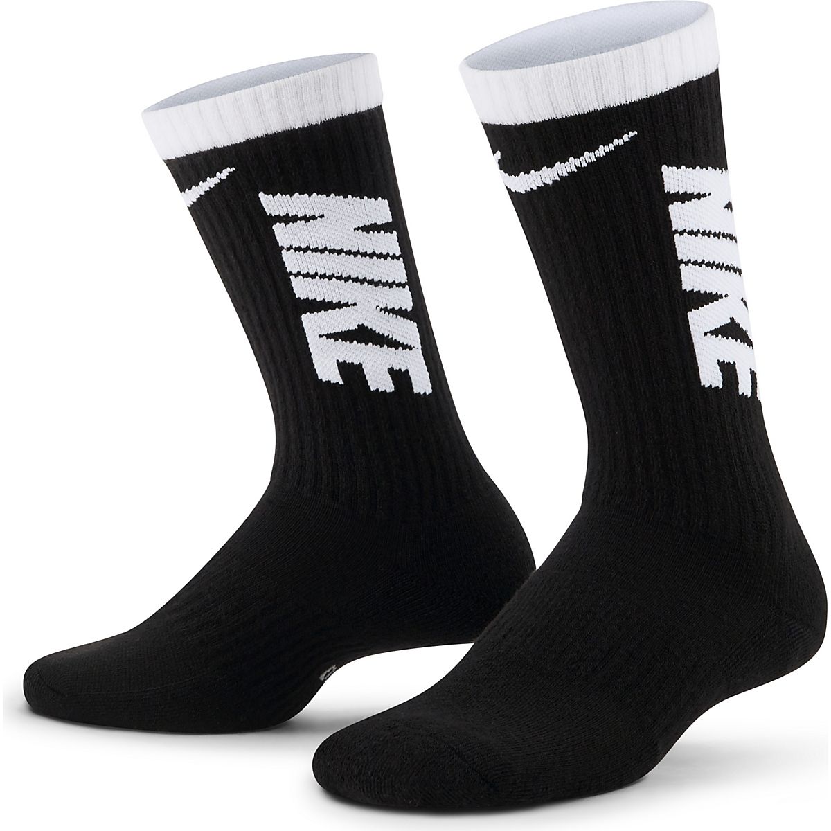 Nike Kids' Everyday Cushioned Crew Socks 3 Pack | Academy