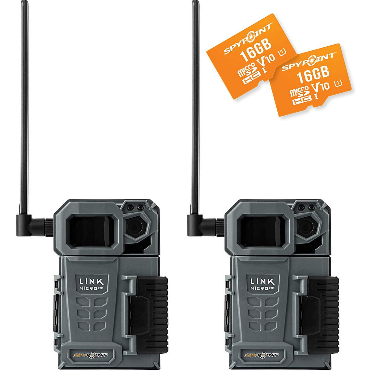SpyPoint Link-Micro LTE Cellular Trail Camera, Twin Pack with 2 Micro SD  Cards | Academy