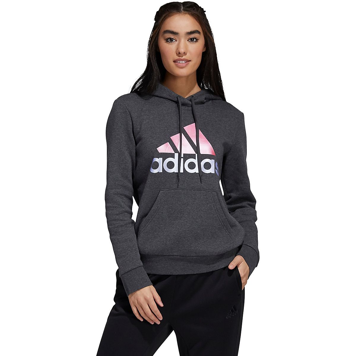 Adidas Women’s BOS 2-Tone Fleece Hoodie | Academy