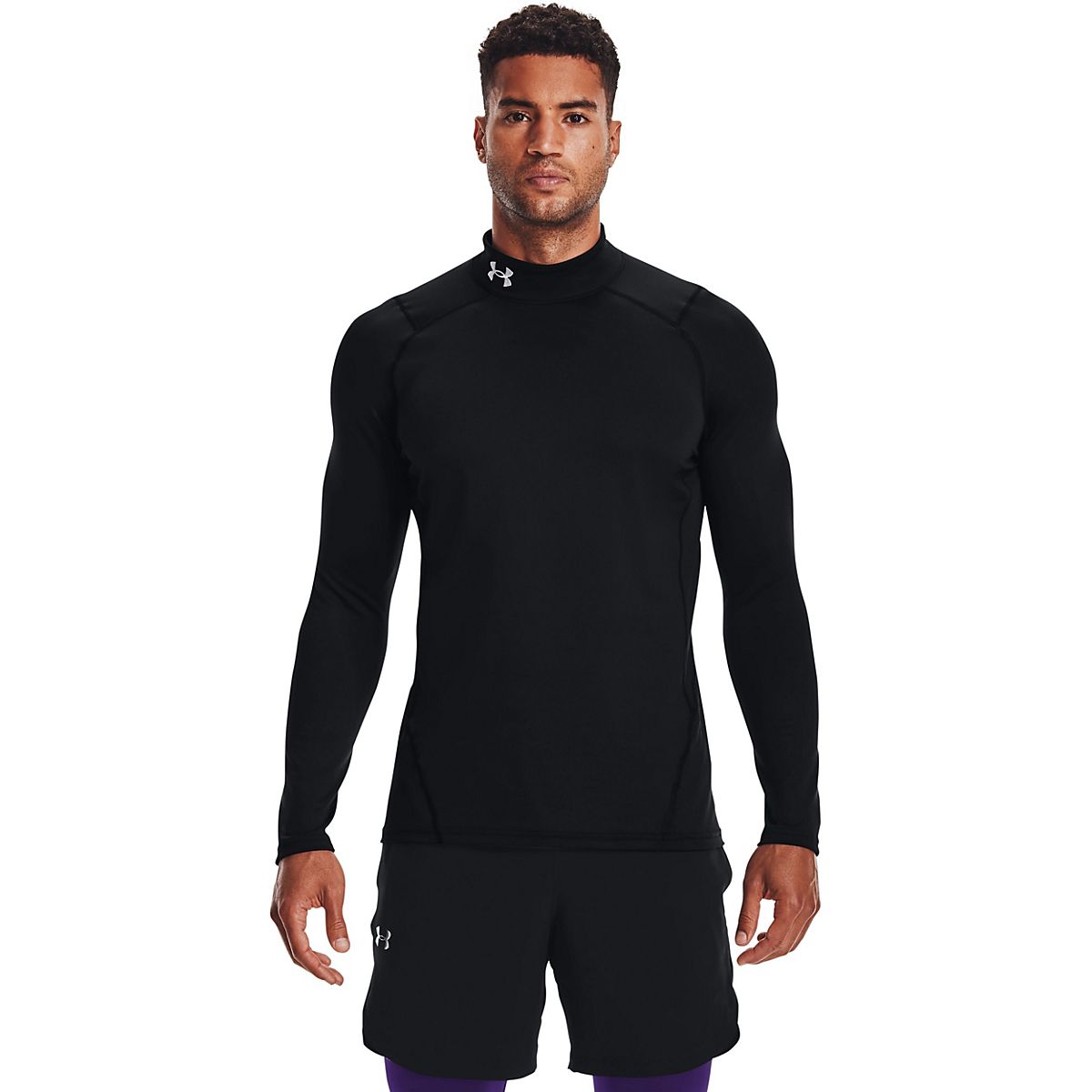 Under Armour Men's CG Armour Fitted Mock Long Sleeve Top | Academy